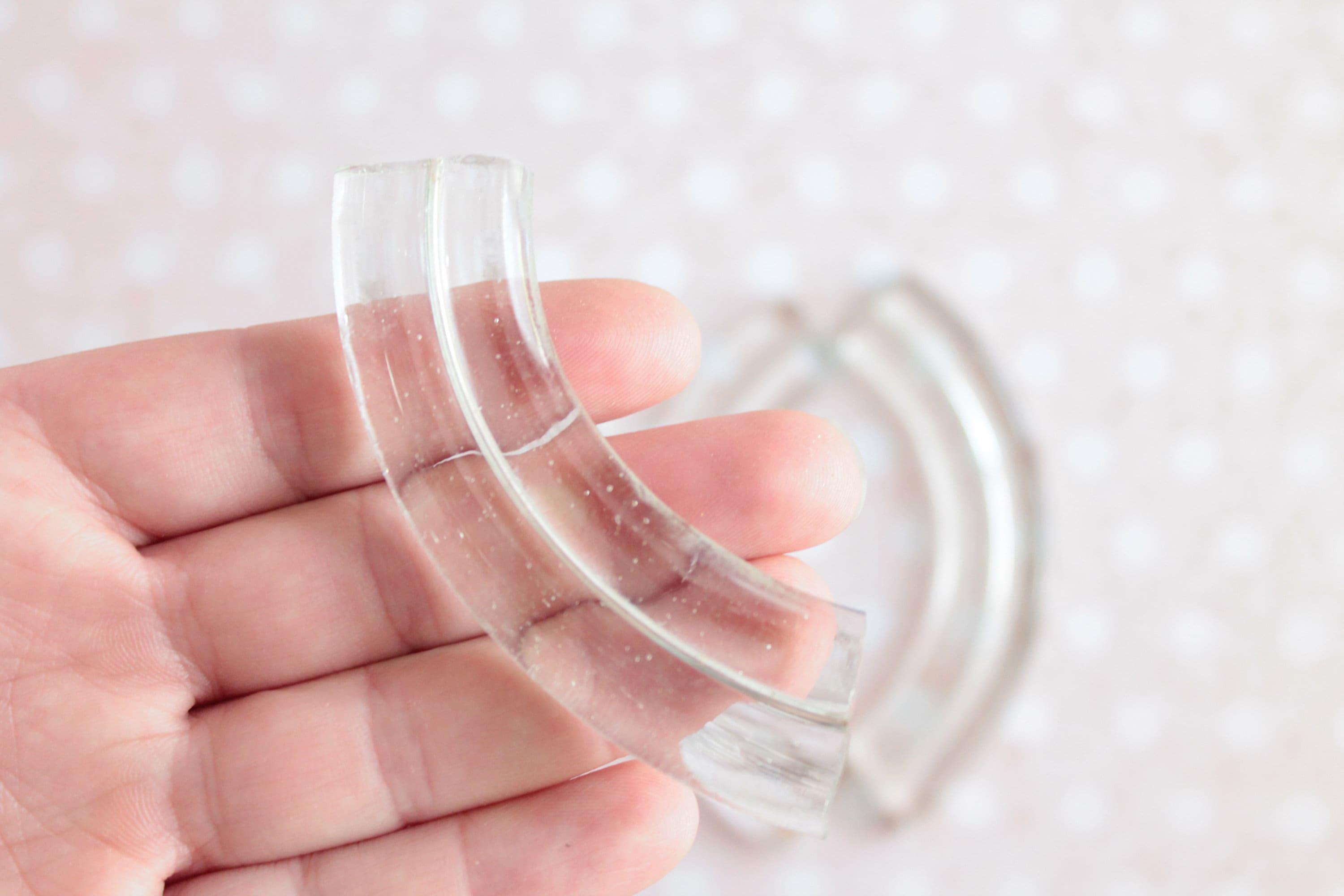 Pampille de Lustre Vintage en Verre Arc Cercle Pour Luminaires ou Artisanat, 1558