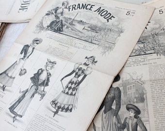 France mode, revue française de mode de 1890 et 1892, 3981