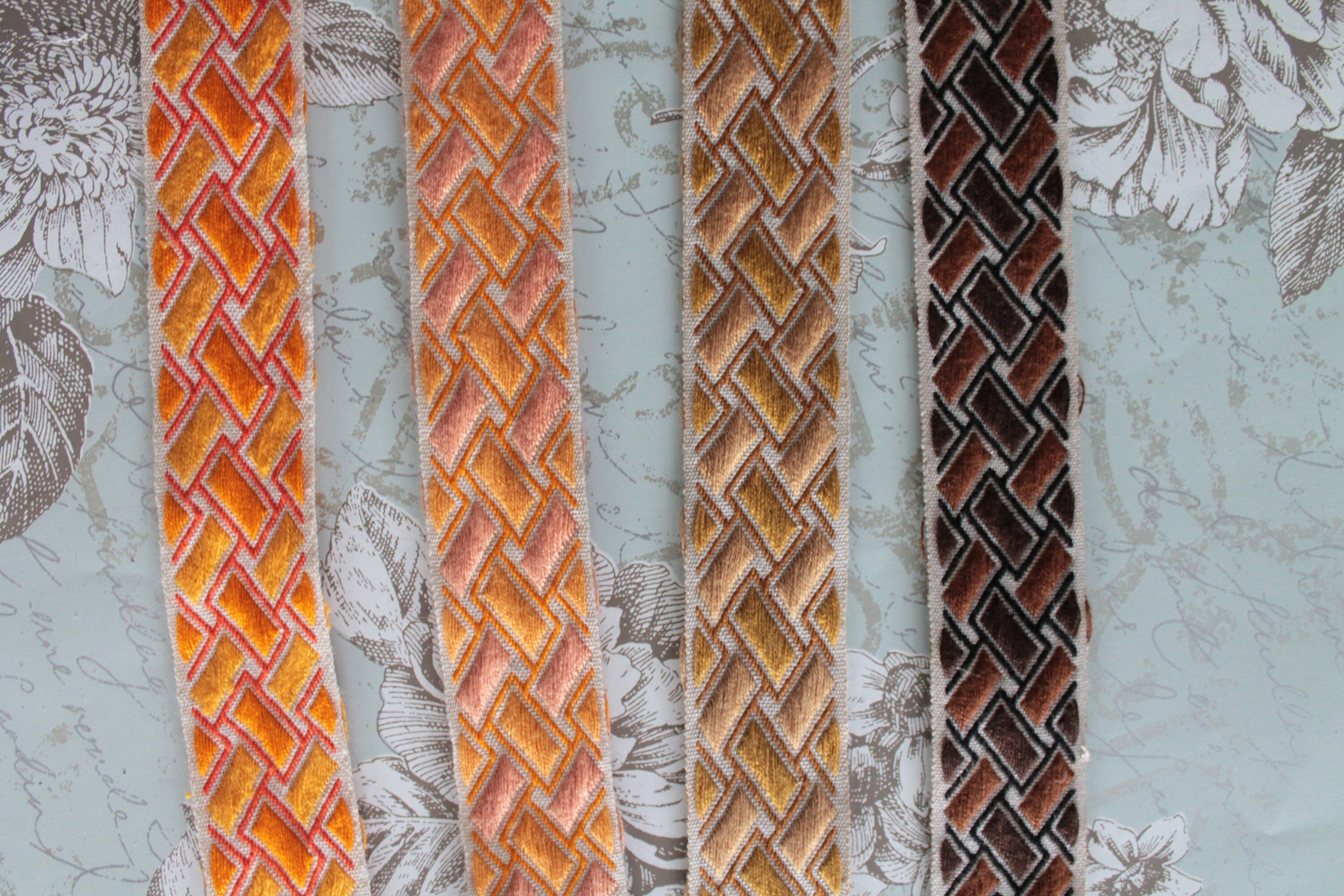 Geometric Braid Pattern French Jacquard Braid With Geometric Pattern - Etsy