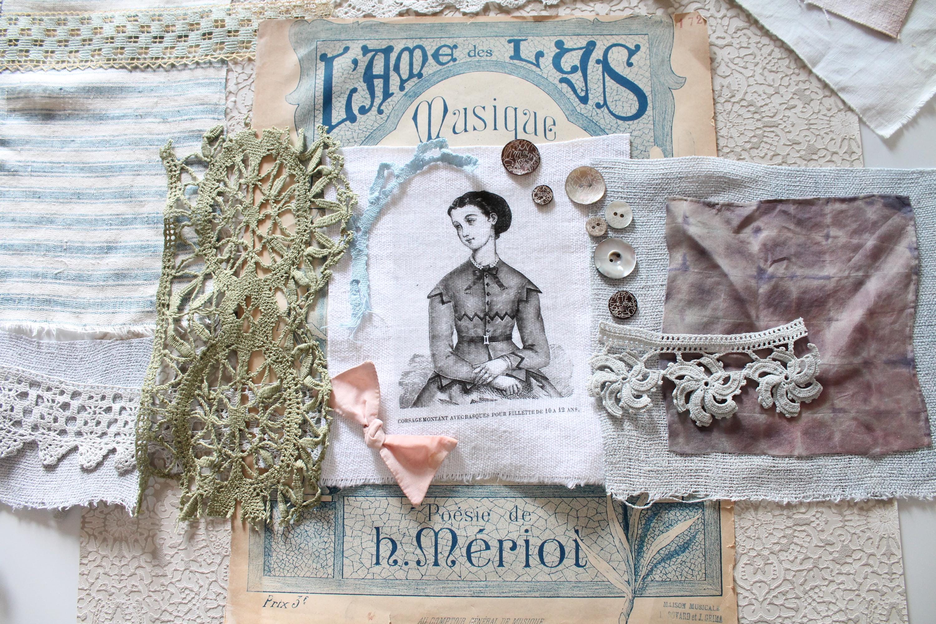 Lot De Perles Anciennes Vintage - Pour Scrapbooking, Couture, Création Rétro