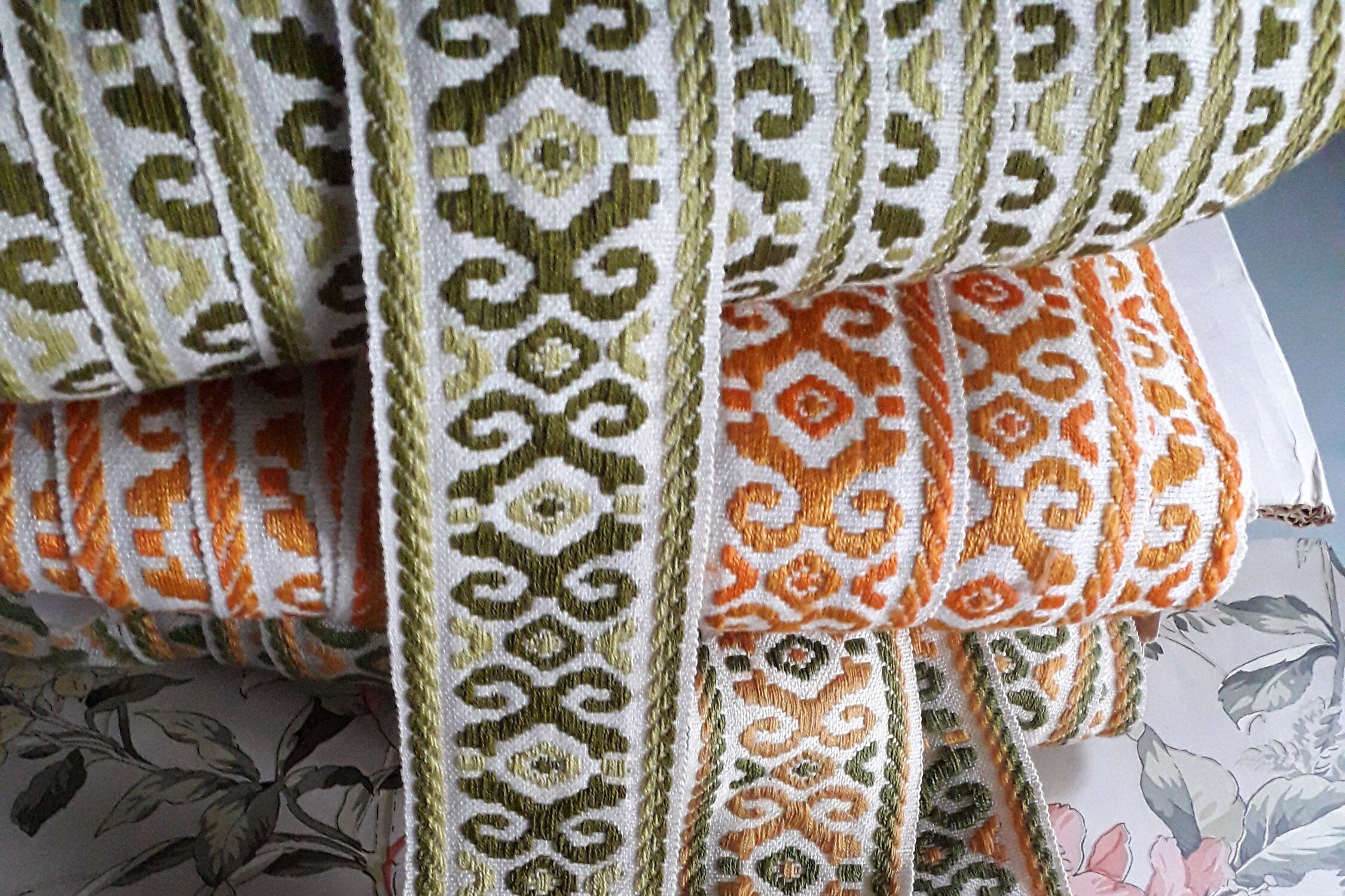 Geometric Braid Pattern Medieval Braid With Geometric Patterns, Width 6 Cm by 1 Meter 1.09y ...