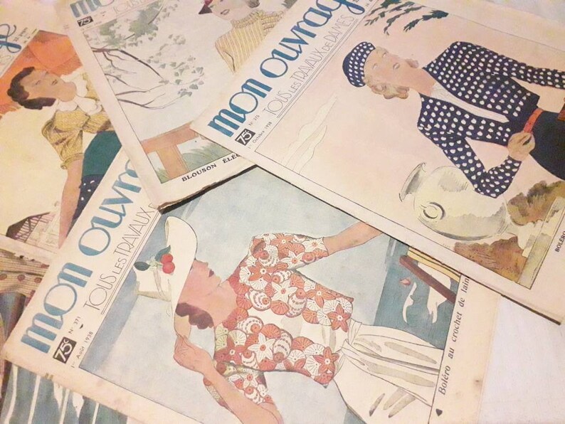 Old review 1938 My book monogram old advertisements. old couture magazine