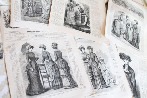 La Mode Illustrée 1880's, French Fashion Magazine of the 1880s