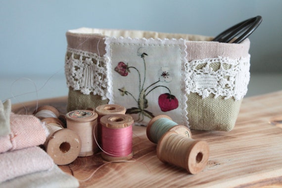 Antique French Linen and Hemp, Hand-dyed in Natural Botanical Dyes 