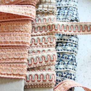 Galon Passementerie Maison HOULES Paris,  guipure ondulation, plusieurs coloris au choix, 4350