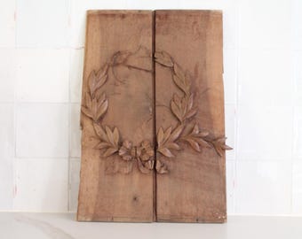 Antique French wooden decor