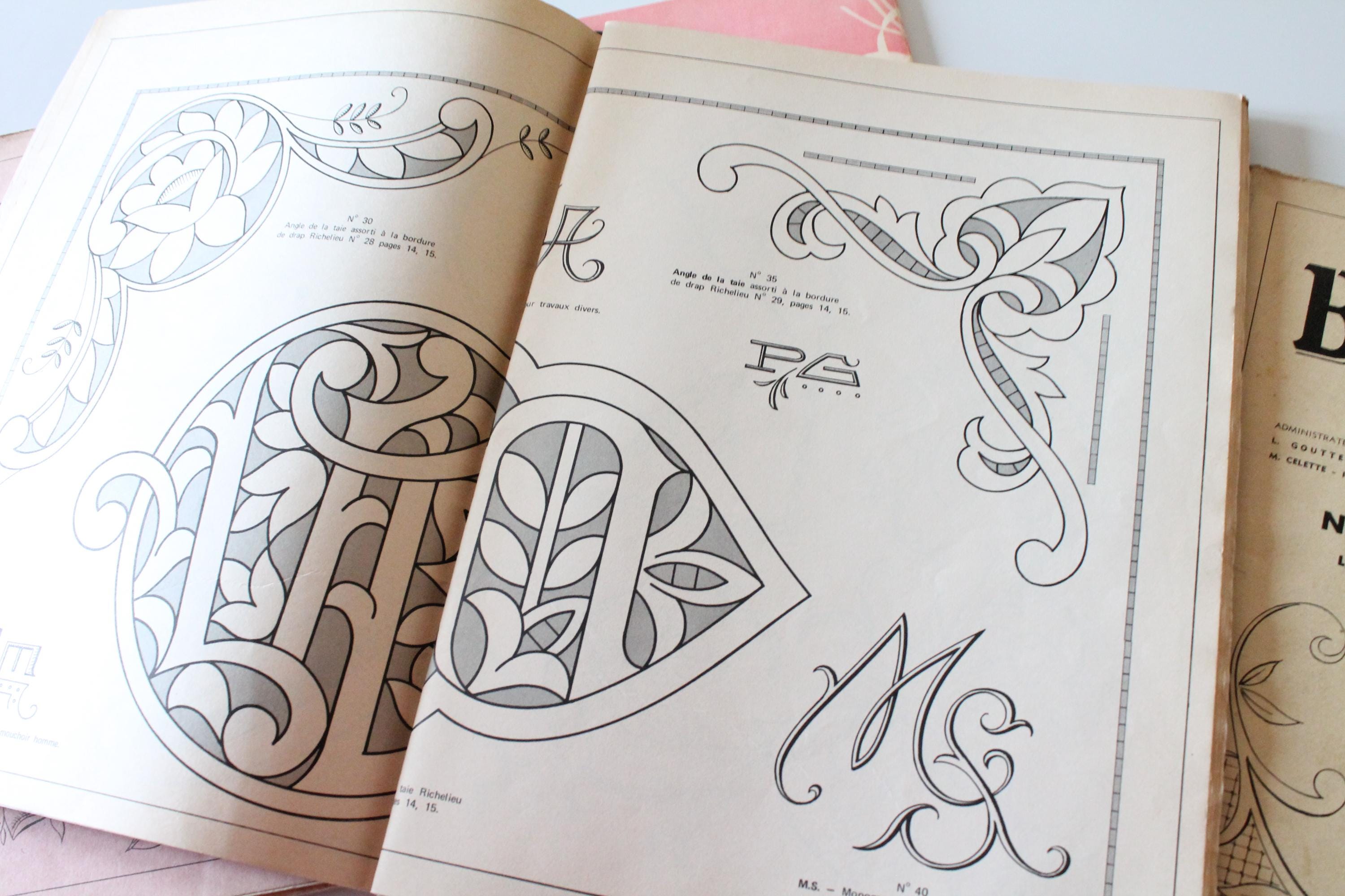 Lot De 2 Anciens Journaux "La Broderie Lyonnaise" 1961 - Patrons De Broderie Vintage, Occasion