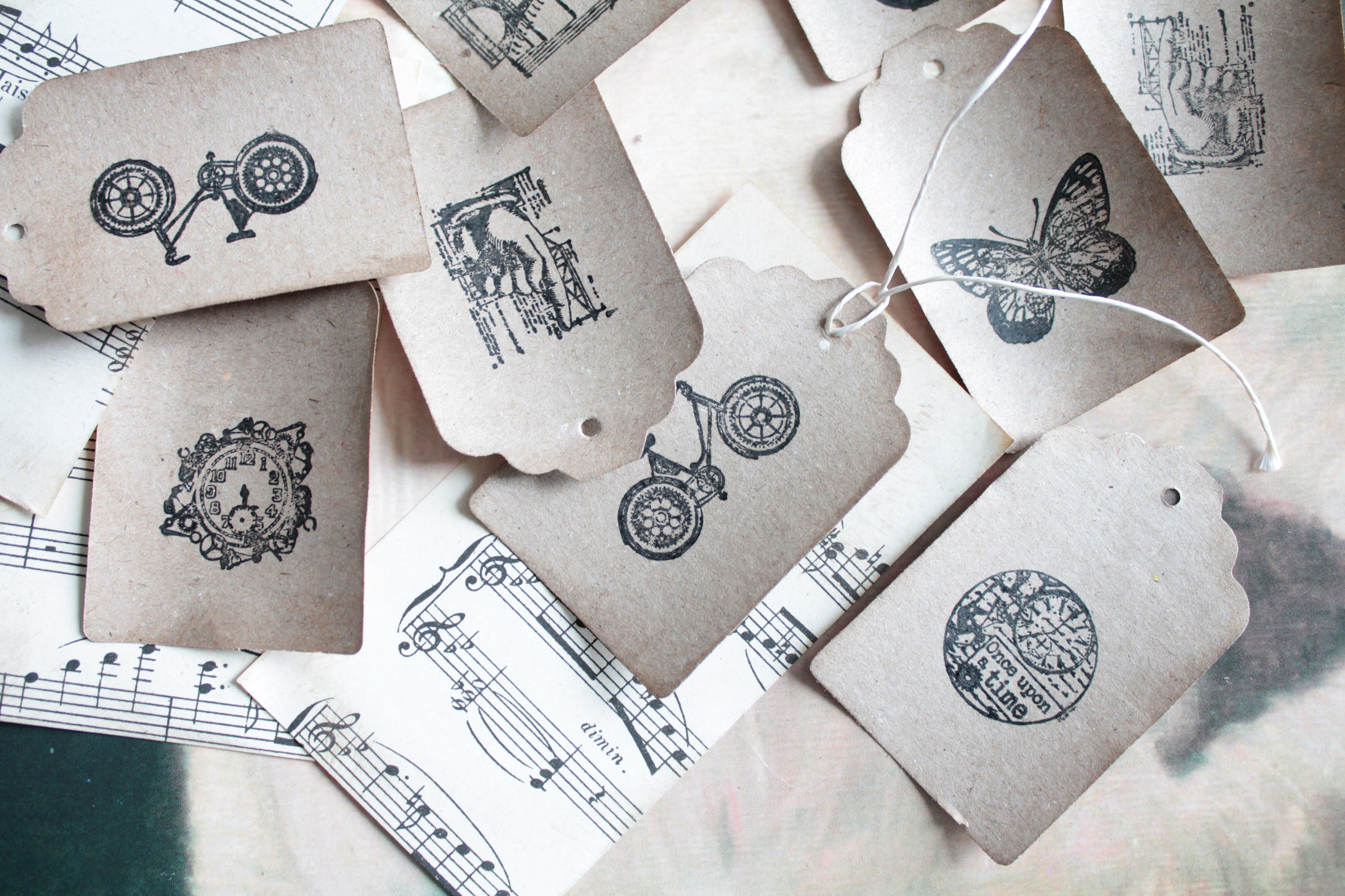 Download 50 tags Steampunk paper, handmade in France ...