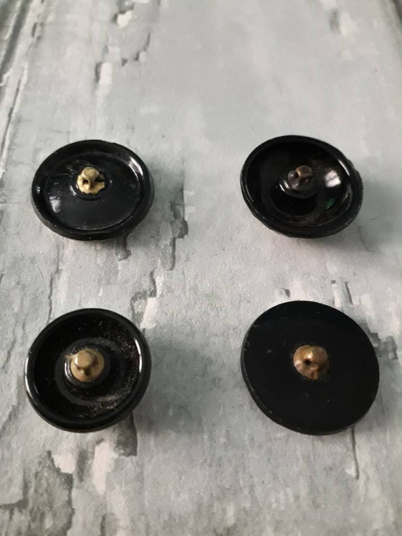 Antique Black Glass Button, Jet Button, Art Deco Button,3153 - Etsy
