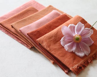 Centenary French fabrics dyed in coral, terracotta, rosewood, orange 3920