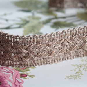 Large 35 mm jute braid, French manufacturing, braid sold by 5 meters or 10m 2889