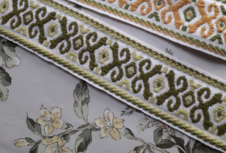 Geometric Braid Pattern Medieval Braid With Geometric Patterns, Width 6 Cm by 1 Meter 1.09y ...