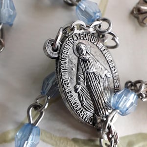 Antik fransk rosenkrans, religiös gåva, andaktsföremål, antikt halsband, unika antika smycken, 4549