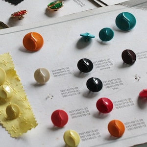 Vintage French Buttons, Vintage Salesman Button Sample Board, 3473