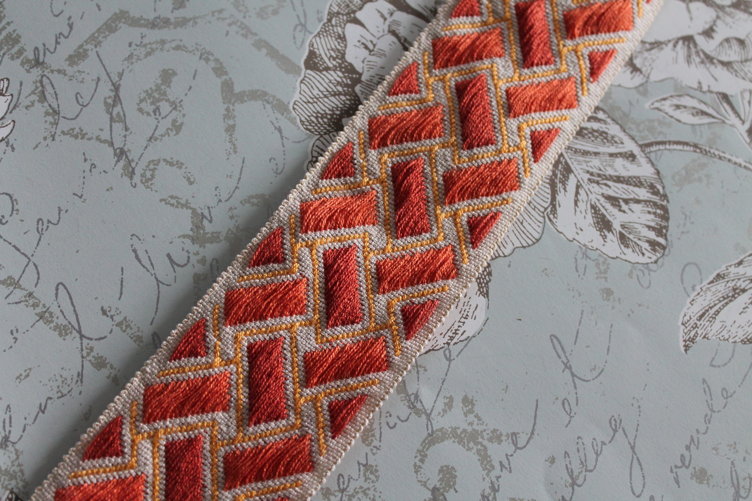 Upholstery braid geometric braid width 5.5 cm 2.16 by Etsy