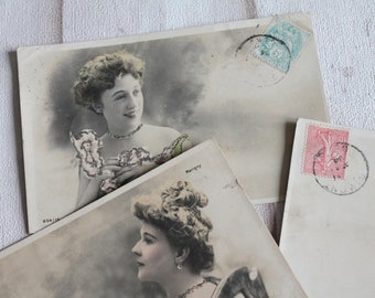 Carte postale ancienne - Danseuse khmère - France