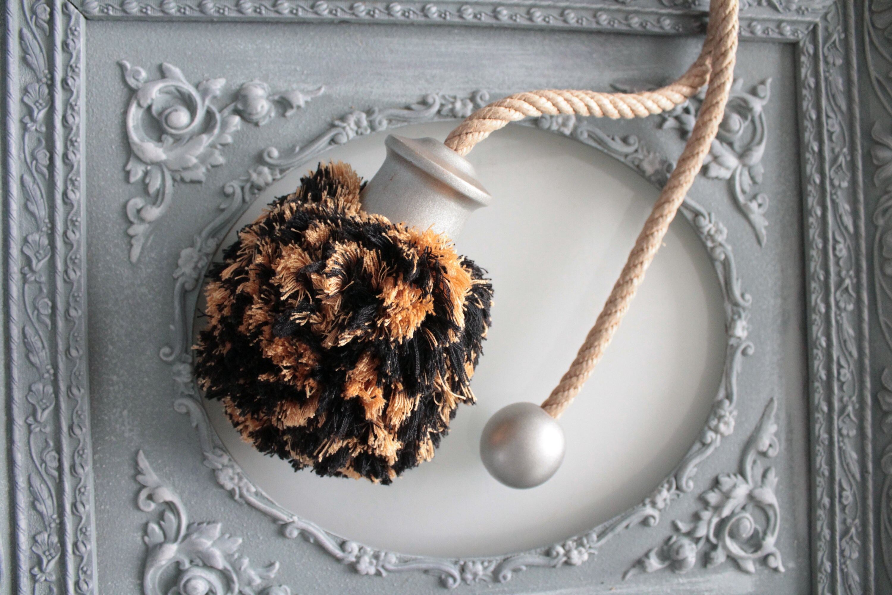 Embrasse à Rideaux Gros Pompon de Passementerie Française, Décoration Rideaux, Habillage Fenêtre, Po