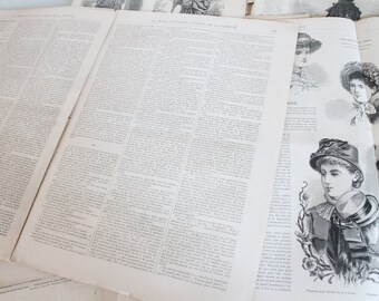 Antique French Fashion Magazine 1882 – La Mode Illustrée Original