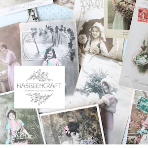 12 Cartes postales anciennes Belle époque France x 12, Photographie portrait ancienne, 4106
