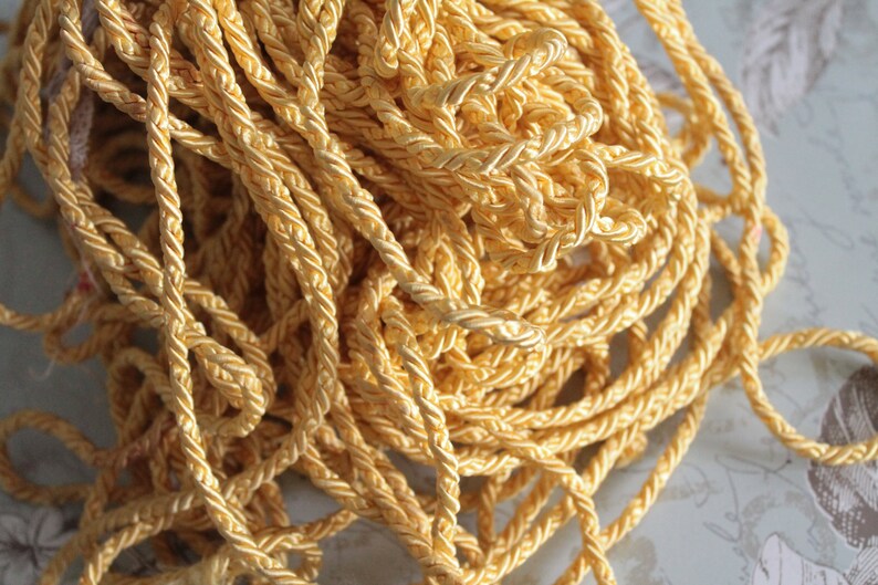 yellow upholstery cord gold yellow piping 3065 bronze cord piping Upholstery twisted cord 2m 2.18 yards
