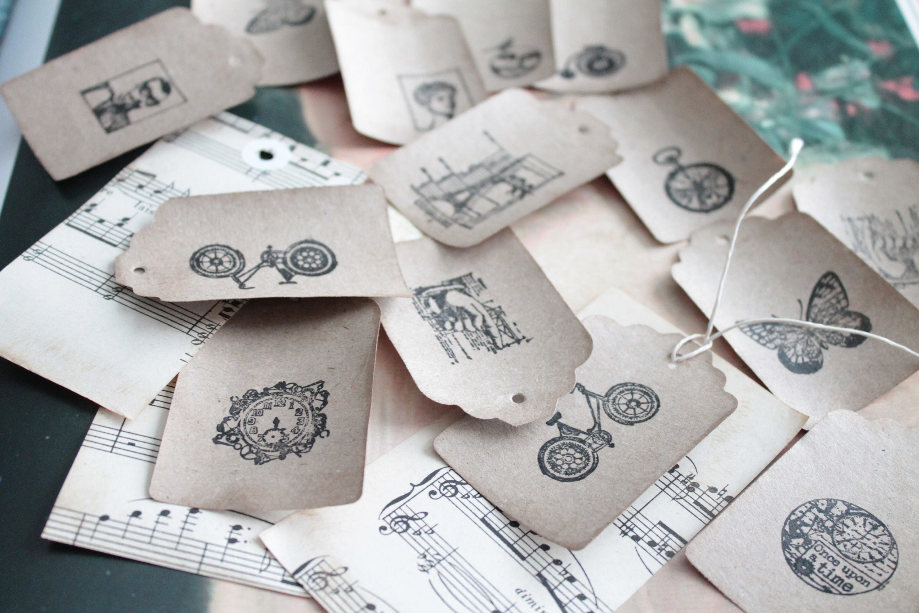 Download 50 tags Steampunk paper, handmade in France ...