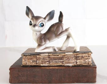 Japanese ceramic Bambi figurine from the 1950s, Japan