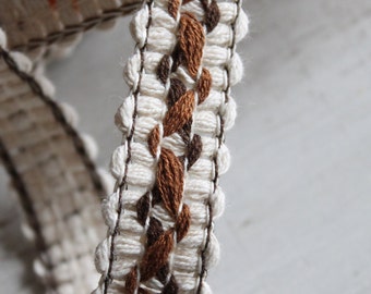 French upholstery braid in rope for 17 mm strap, multi-colored for bags, sold by the meter, 3160