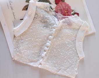 Antique lace top for girls to restore