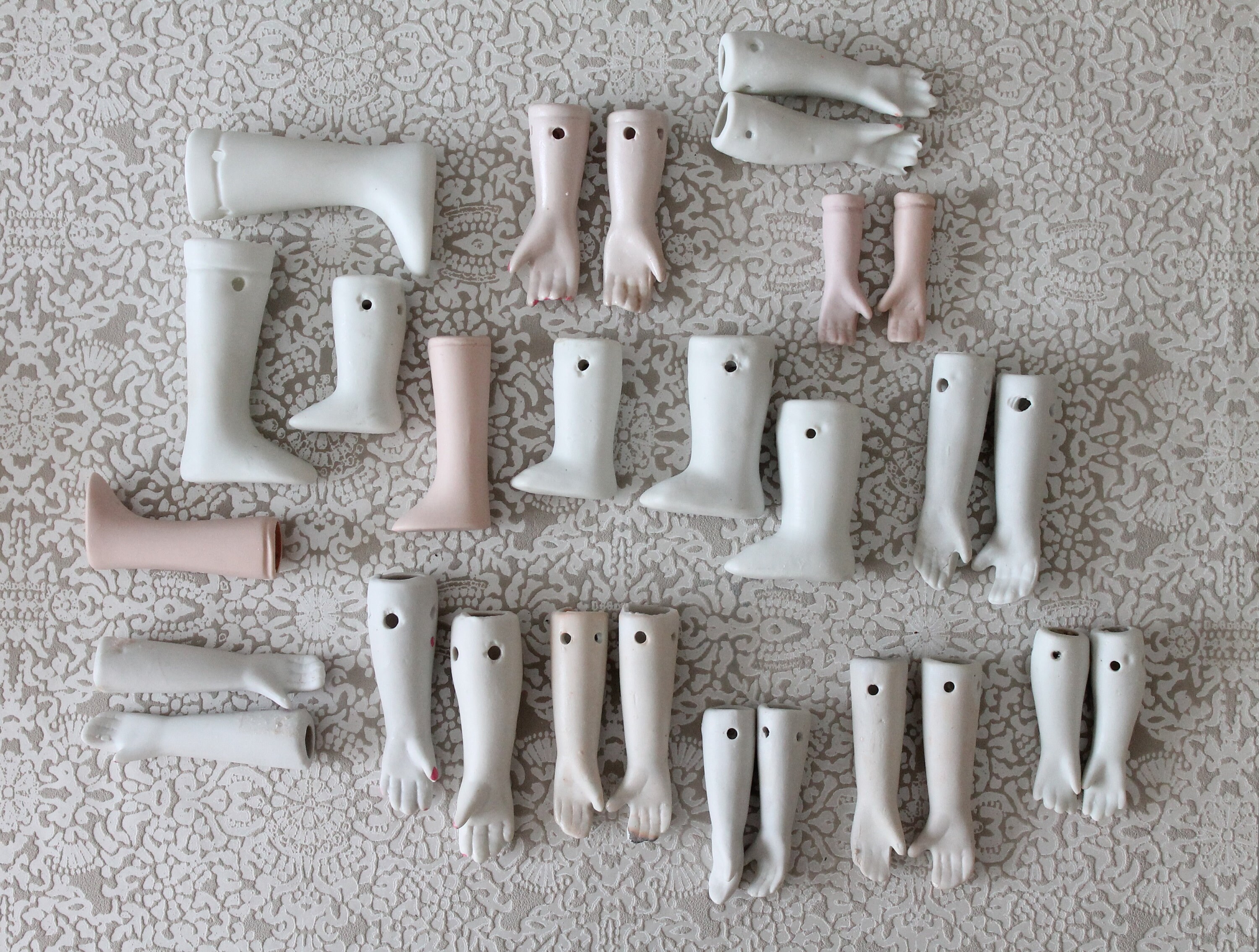 Mains standard pour poupées anciennes STA 6 Antique doll hands Standard