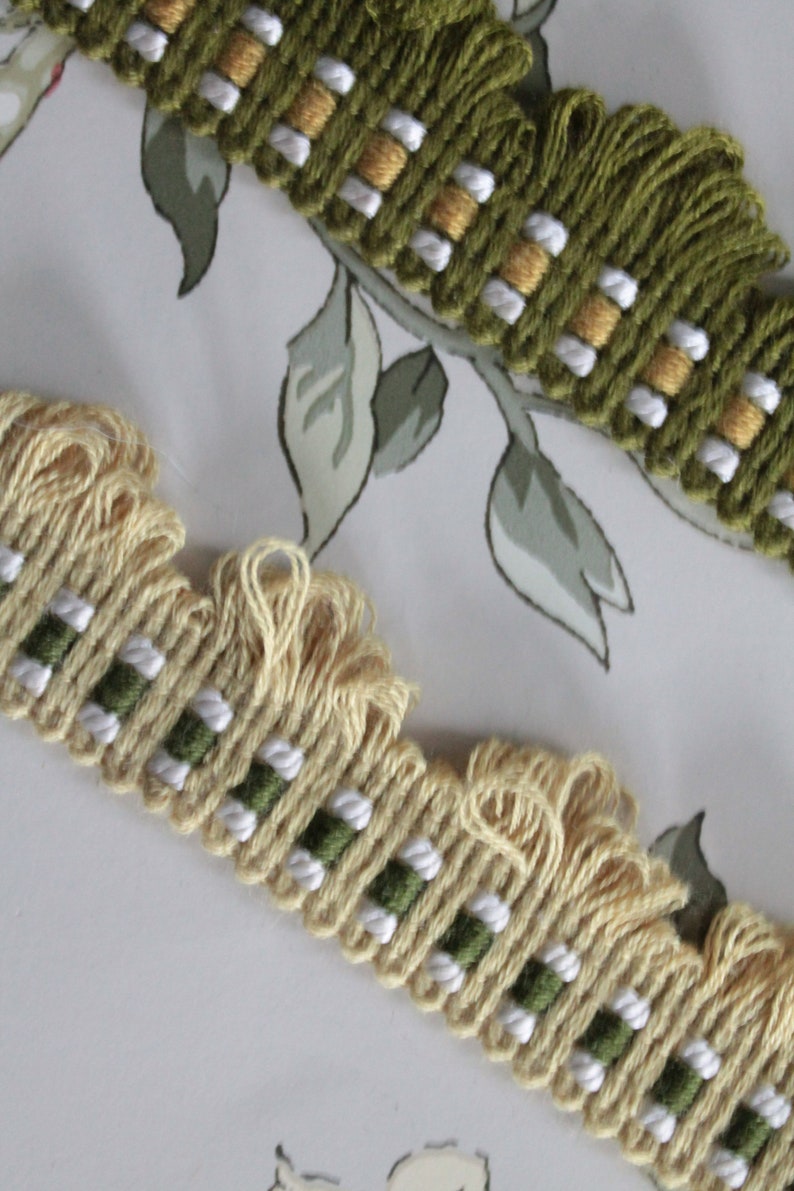 Wool fringe wave fringe french trimmings upholstery trim Etsy