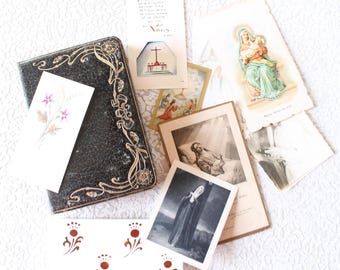 Missel ancien paroissien romain en français et latin, souvenir religieux, 4902