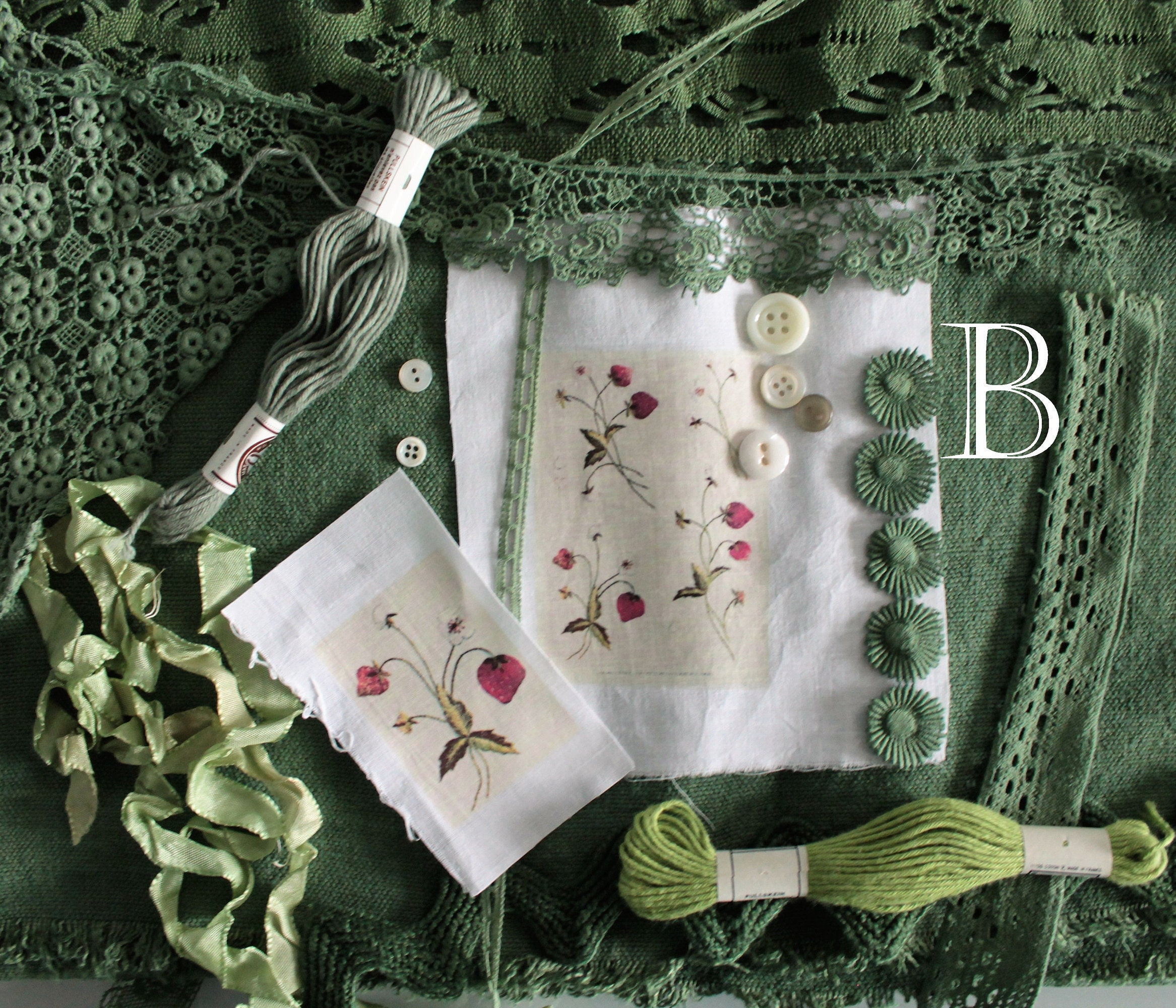 Vignette de tissu, transfert sur tissu, carte postale ancienne, patch à coudre, coupon quilting, 2572