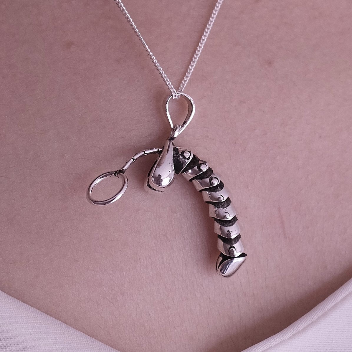 Xmas handmade Sterling Silver Penis Pendant UNISEX - Etsy 日本