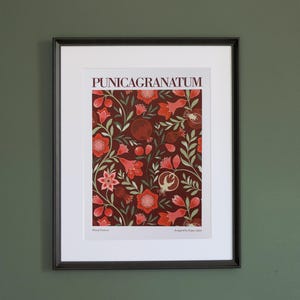 Stampa con motivo floreale | A4/A3 | Illustrazione originale con Melograni