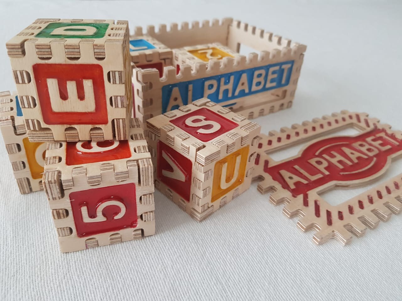 personalised wooden block