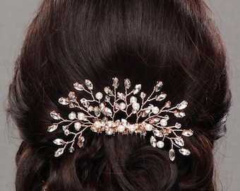 Rhinestone Bridal Hair Comb,  Crystal Wedding Hair Accessory
