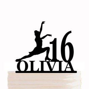 Figure skating birthday cake topper, Skating cake decoration,Extreme Sport cake topper, Personalised cake topper , figure skating decor