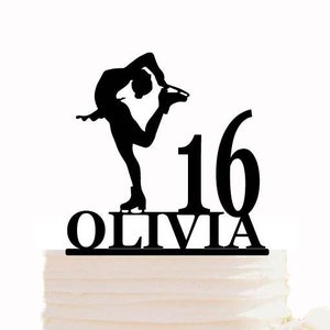 Figure skating birthday cake topper, Skating cake decoration,Extreme Sport cake topper, Personalised cake topper , figure skating decor