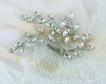 Rhinestone Bridal Hair Comb: Crystal Wedding Hair Accessory
