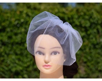 Wedding Birdcage Veil , Vintage veil fascinator