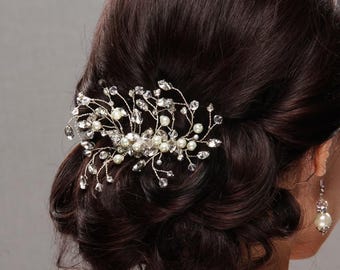 Rhinestone Bridal Hair Comb: Crystal Wedding Hair Accessory