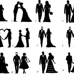 Custom Familie Tortendeko, Silhouette-Topper mit Kindern, individuelle Tortendekoration für Hochzeitstorte