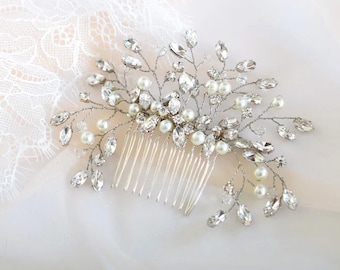 Rhinestone Bridal Hair Comb: Crystal Wedding Hair Accessory
