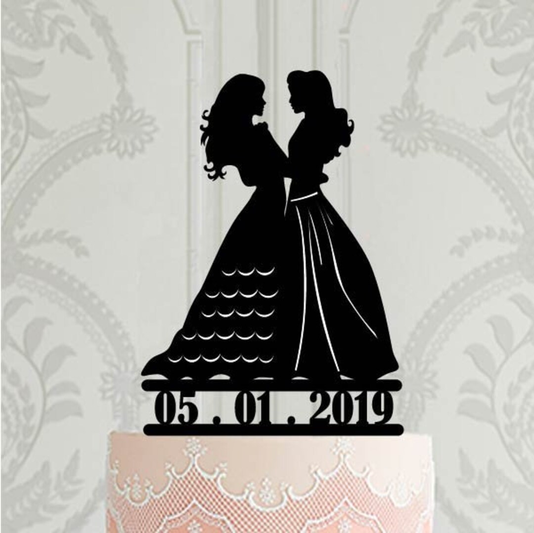 Topper de pastel de bodas personalizado con 2 novias topper - Etsy México Topper de pastel de bodas personalizado con 2 novias topper - Etsy México