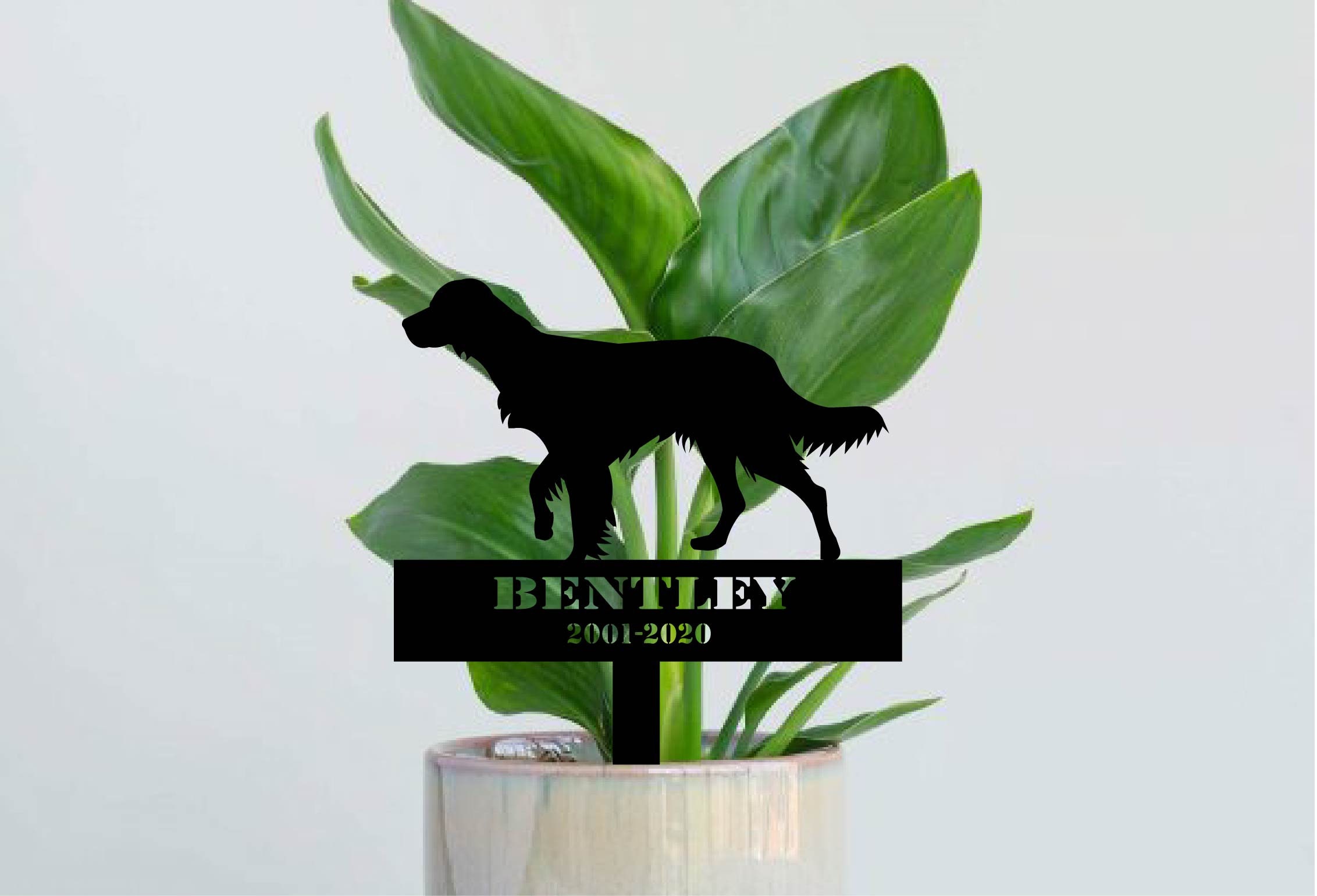 Dog Memorial Plant Stake Pitbull Personalised Gift Dog Lover Etsy