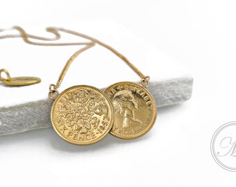Holly Coin Necklace - Etsy UK