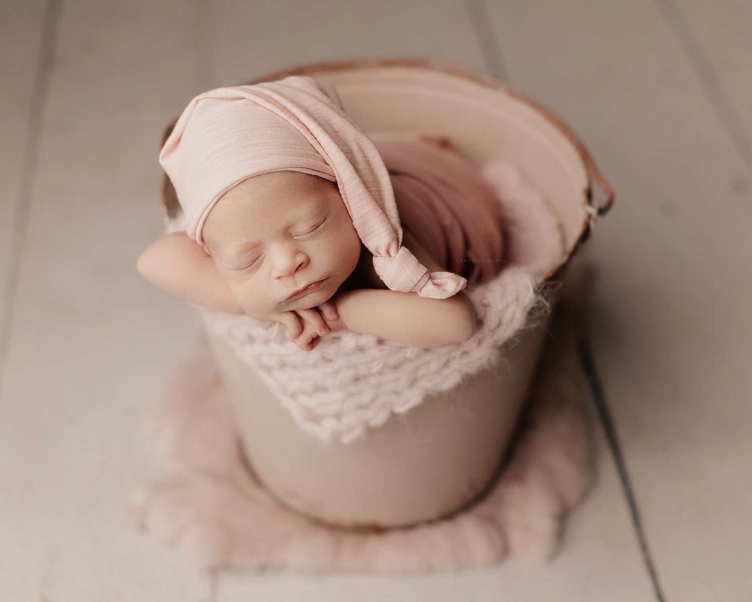 Pink Sleepy Cap - Pink Baby Hat 