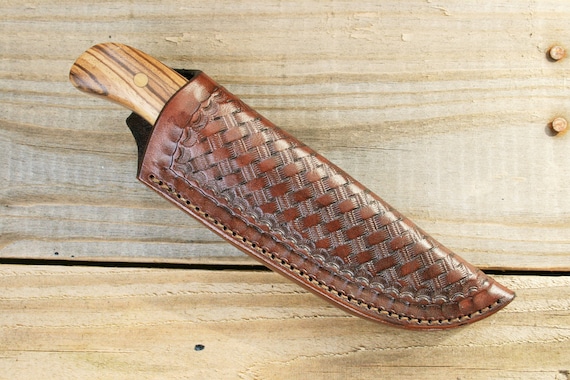 Custom Leather Knife Sheath 7 x 2 1/4 w/opening 1 | Etsy