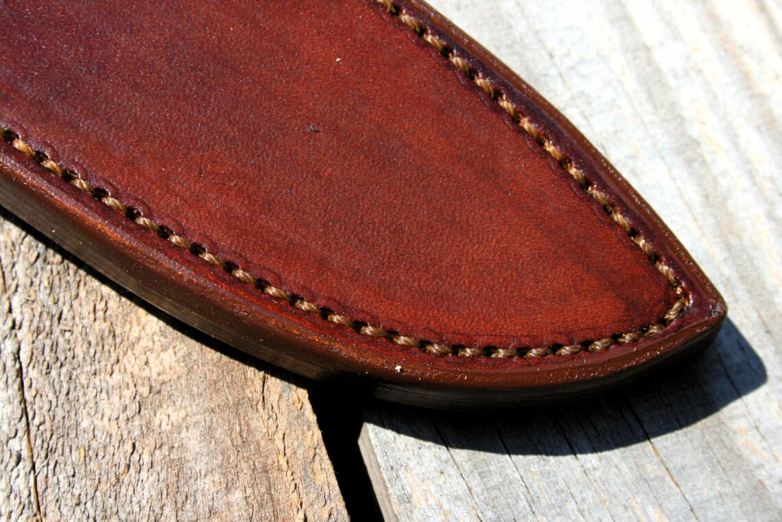 Leather Knife Sheath for 7 Fixed Blade Knife Etsy