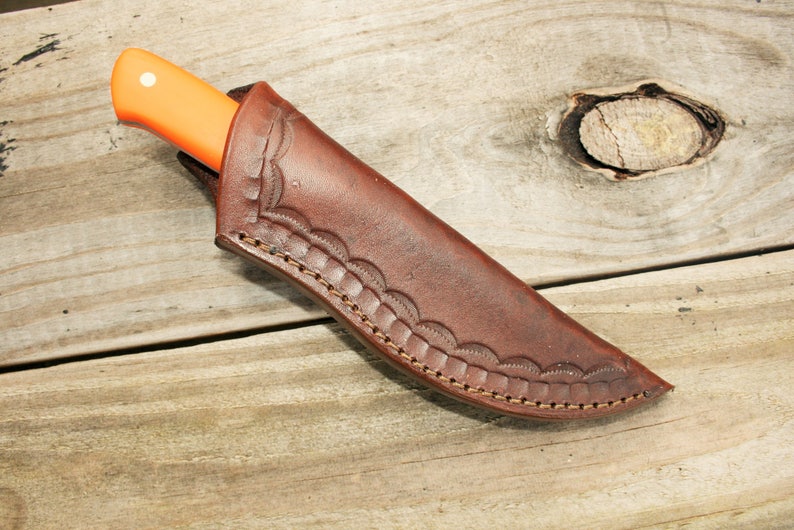 Leather Knife Sheath 7 x 2 1/4 w/opening 1 Etsy
